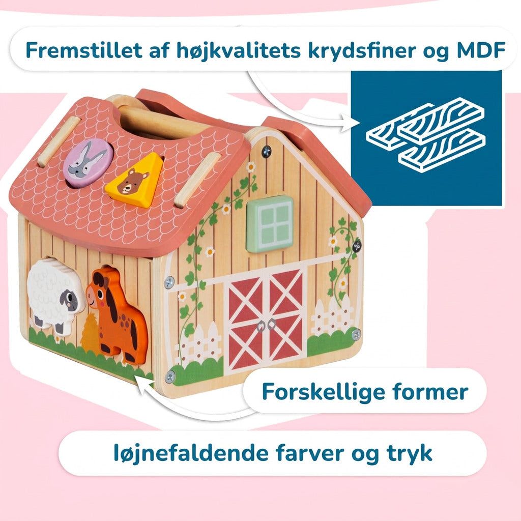 BusyKids Farm Barn Shape Sorter