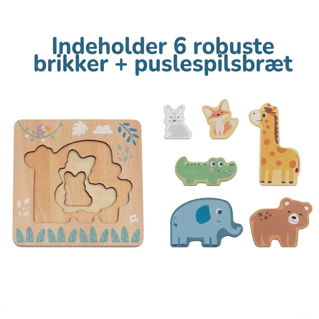 BusyKids Multi-Layer Animal Puzzle