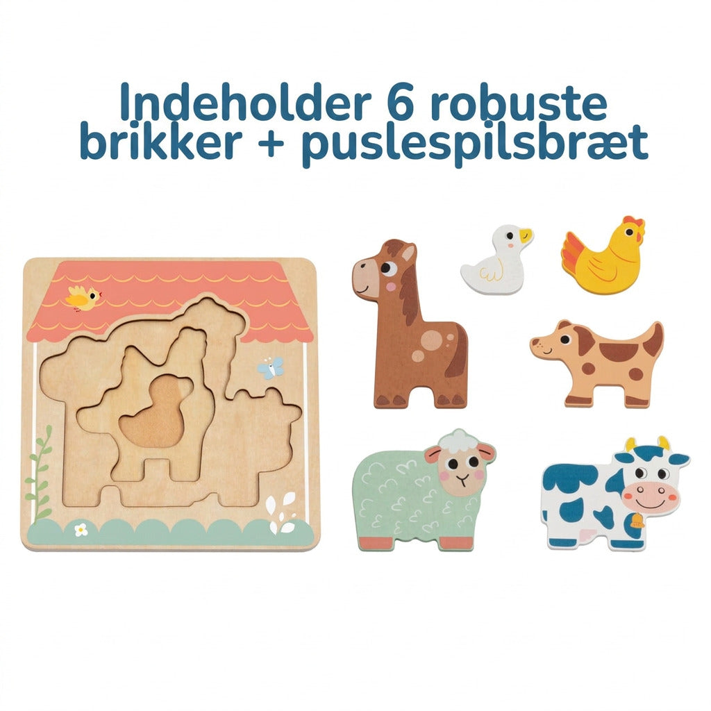 BusyKids Multi-Layer Farm Animal Puzzle