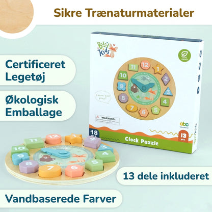 BusyKids Wooden Clock Sorting Puzzle